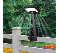 Lampade solari per l'esterno, luci solari a clip-on con rilevatore di movimento per l'esterno, 92 LED,solare illuminazione per giardino recinto copertura luce di sicurezza per terrazza e campeggio
