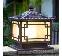 Lampade solari Vintage, luci da Esterno con Base di Montaggio su molo, 4 sorgenti Luminose, luci da vialetto Regolabili per Il Tuo Giardino, Paesaggio, Sentiero, Cortile, Patio, Decorazione per v