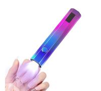 Lampade UV - ABS, luce UV portatile, lampada per polimerizzazione gel, portatile | 10,3 x 1,9 x 1,6 cm, 365 + 405 nm, batteria 180 mAh, display conto alla rovescia, funzione on/off, polimerizzazione