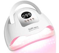 Lampade UV Per Unghie,380W Asciugatura Rapida per Unghie con 81 perline LED,Portatile Lampada per Unghie Con 4 Modalità Timer,Display LCD,Lampada Asciuga Smalto Semipermanente Con Sensore Automatico