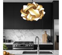 Lampadesign® Lampada a Sospensione Camera da Letto Cucina Soggiorno Bagno design- Lampadario moderno Sospeso UFO Pendente Plafoniera Soffitto Sala Pranzo Centro Tavola Lampadina Luce calda led E27