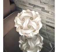 Lampadesign® Lampada da Comodino Camera da Letto Led moderna FIOCCO Sfera diametro 25 cm Bianca Tavolino Tavolo Scrivania Luci Lumi comodini Stanza Cameretta Abat jour notte luce soft rilassante