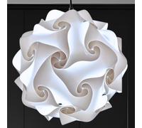 Lampadesign Lampadario Cucina Soggiorno Led Moderno FIOCCO diametro 35 cm - Lampada a Sospensione Sfera bianca moderna Design da Soffitto Centro Tavola