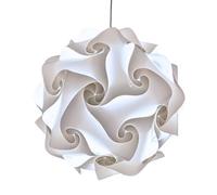 Lampadesign® Lampadario moderno camera da letto soggiorno cucina FIOCCO 50 cm a Led Sfera bianca Lampada a sospensione elegante moderna originale Luci sala da pranzo centro tavola salotto negozio bar