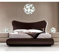 Lampadesign® Set Lampadario Camera da letto moderna e 2 lampade da comodino - Lampada a sospensione Sfera 35 cm e coppia abat-jour stanza cameretta - Lampadina Led luce fredda Filo bianco 17W