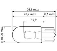 Valeo 501 W5W Lampadina 12V Zeppa Alogena X 1 Parcheggio Indicatore Targa Luce