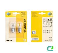 Lampadina 12 V 21 W P21W BA15s Trasparente HELLA Standard per E A. Alfa Romeo 33