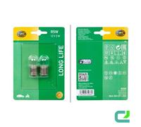 Lampadina 12 V 5 W R5W BA15s Trasparente HELLA LONG LIFE Per Altri LAND ROVER