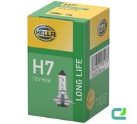 Lampadina 12 V 55 W H7 PX26d Trasparente HELLA Lunga Vita per Altre Cose Fiat