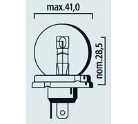 Lampadina 12V 45/40W P45T R2 CODICE EUROPEO / 9210