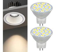 Lampadina 2 pezzi,lampadine LED 3W MR11. sostituzione alogena 12v, base bi pin GU4. bianco tenue 3000 K, lampadina base in ceramica per soggiorno camera da letto(luce bianca), Lampadina 2 pezzi,