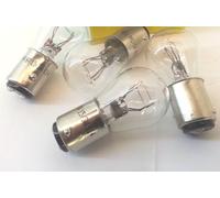 LAMPADINA 6v-15/3w BIANCA biluce STOP/POSIZIONE due filamenti