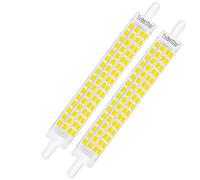 Lampadina 8W R7S 118mm a LED Slim Doppio Effetto Lineare, J118 Non Dimmerabile Bianco Freddo 6500K Equivalente a 64W 800LM,Confezione da 2