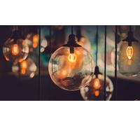 Lampadina a filamento LED C35 E14 4W trasparente