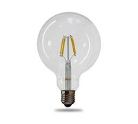 Lampadina a filamento LED E27 G125 4W 2700K° Dimmerabile