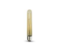 Lampadina a Filamento LED E27 T30 6W 2200K° Vetro Ambrato