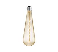 Lampadina a goccia a LED Lucande, E27 4W, ambra, Ø 9 cm, 2700K LUCANDE