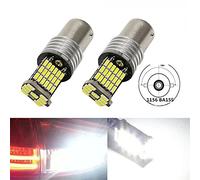Lampadina a LED 2 pz LED Car Bulbi Reverse Lights Automobile Back-up Lampada DRL 1156 4014 45-SMD R10 BA15S P21W Bianco 12V