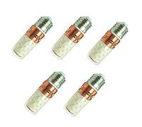 Lampadina a LED a bassa tensione E27, 24 V, 36 V, 48 V DC, luce bianca calda/fredda, 10 W, 60 LED, 2835 SMD, DC24-60 V, per camper RV, marina, luce solare e Off Grid, 5 pezzi, Kaltes Weiß, E27, 10.0W