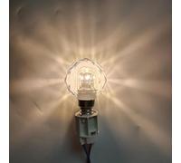 Lampadina a LED a forma di diamante E14 piccola vite bocca lampadina di cristallo trasparente fonte di luce illuminazione decorativa candela lampadine a risparmio energetico(2W Warm White)