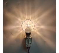 Lampadina a LED diamantata E14 piccola bocca a vite lampadina in cristallo trasparente sorgente luminosa illuminazione decorativa candela lampadine a risparmio energetico(2W Warm White)