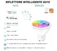 Lampadina a Led GU10 4.5W Smart con Controllo Remoto Vocale Alexa Google Mini