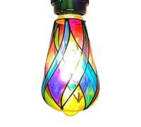 Lampadina a LED in colorato, 4 W, Attacco E26, ST64, Lampadina a LED Colorata, Lampada Notturna a Mosaico con Base E26, a Risparmio energetico, Crea un'atmosfera Accogliente e Romantica per