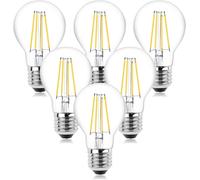 Lampadina a LED Klarlight E27, lampada a LED da 8 W, a incandescenza 6 Pcs