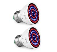 Lampadina a LED Par16 a collo corto, attacco E27, 5 W, equivalente a 50 W, luce per coltivare piante da interno, confezione da 2