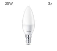 Philips LED candela E14 2,8W 250lm 2.700K satin 3x Philips