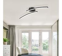 Lampadina a Luce Diurna Plafoniera LED Cct Nero Opaco Asta Design 12W [EEK: Non valutato]