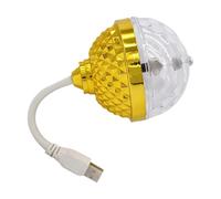 Lampadina a sfera rotante portatile a LED, varie modalità, effetto discoteca, attrezzatura di illuminazione per feste per palcoscenico domestico e celebrazioni, rotazione automatica piccola lampadina
