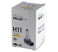 LAMPADINA ALOGENA H11 55W 12V PGJ19-2 HELLA VALUEFIT ANABBAGLIANTE FENDINEBBIA