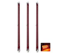 Lampadina Alogena R7S 254mm 1000W, J254 Lampada Alogena Lineare A Doppia Estremità 220V, 1000LM, Lampadine Infrarossi Riscaldante R7S 1000W Dimmerabile, Fascio 360°, Nessuno Sfarfallio, 3 Pezzi
