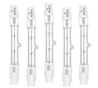 Lampadina alogena regolabile ecologico R7S 78mm, 160W=200W, 230V 2000lm bianco caldo T3 J78 faretto alogeno lineare per illuminazione (5 confezioni)