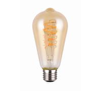 LAMPADINA ATTACCO E27 AMBRA DIMMERABILE CON INTERRUTTORE 7W · 500lm, 1800K