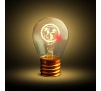 Lampadina bacio LED decorativa e ricaricabile