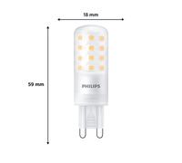 Lampadina bispina Philips, G9, 4W, opaca, 480lm, 2.700K, dimmerabile 872016930157300