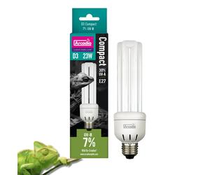 Lampadina compatta ARCADIA D3 Forest (UVB 7%) 23W E27
