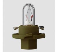 Lampadina con attacco in plastica oliva 12V 1,3W BX8.4d Flosser