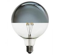 Lampadina decorativa argentata a specchio - E27 G125 - 6W - 3000K