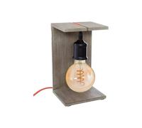 Lampadina Decorativa Con Supporto In Legno