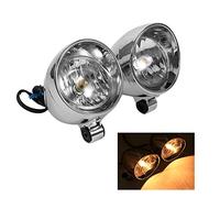 Lampadina del Faro, Yctze 2PCS Fari per Motocicletta Sostituzione Fendinebbia per Proiettile per Moto per fari supplementari moto phare additionnel moto phare led moto chrome per fari fendinebbia moto