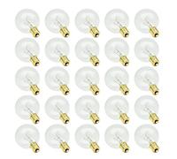 Lampadina Di Ricambio G40, 25 Pezzi, 7 W, 2200 K, Luce Bianca Calda, Lampadina Edison, E12, Per Balcone, Veranda, Feste, Terrazze, Matrimoni, Balconi, Decorazioni, Tensione 220-240 (bianco Caldo)