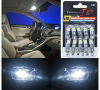 Lampadina Di Ricambio Interna LED 3030 Bianca 5000K 194 Dieci Bulbi Stock OE