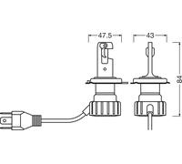 Lampadina, faretto OSRAM 64193DWNBSM-2HB per VW KAEFER 1.2 1960-1985