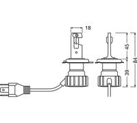 Lampadina, faretto OSRAM 64193DWNBVNT-2MB VW KAEFER 1.2 1960-1985