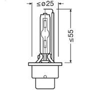 Lampadina, faretto OSRAM 66240CBN-2HB per MG ZT 2 2002-2005