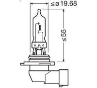 Lampadina, faretto OSRAM 9005-1BL MG TF 1.6 2002-2009