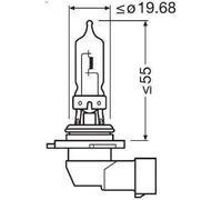 Lampadina, faretto OSRAM 9005-1BL per MG MG TF 1.6 2002-2009
